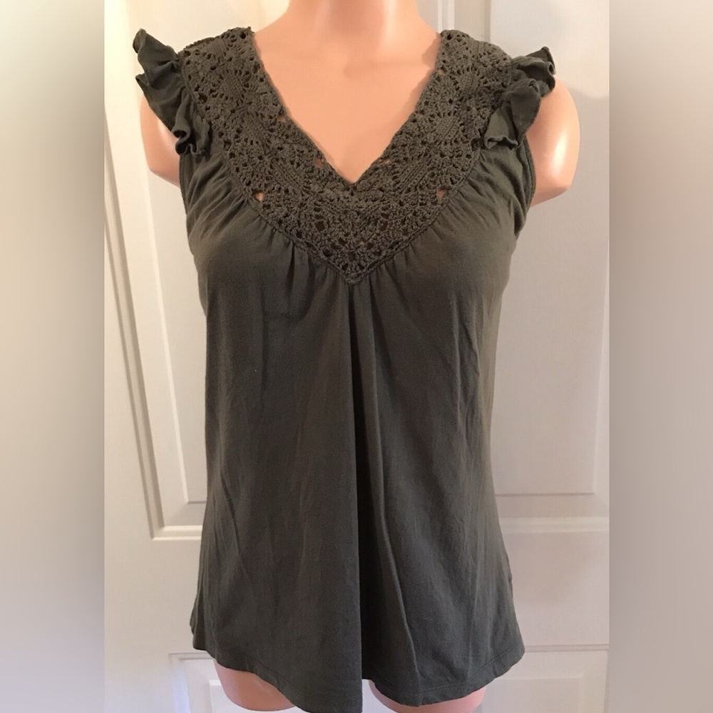 Ralph Lauren Olive Green Sleeveless Top